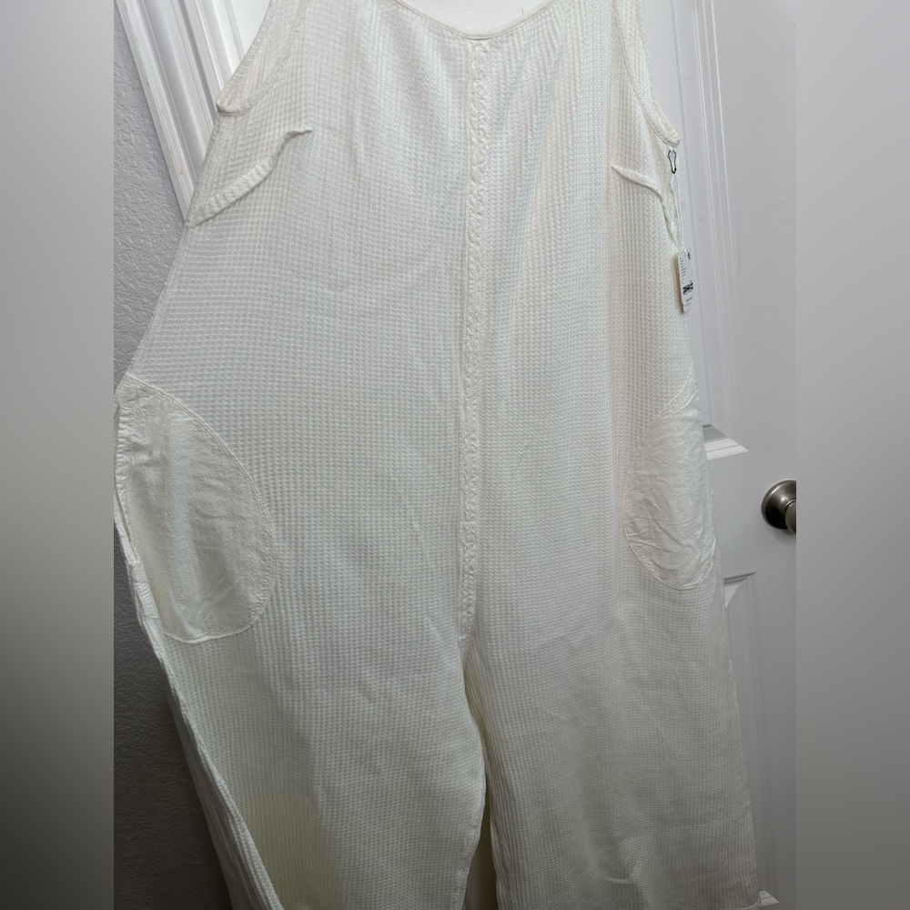 Free People FP One Callie One-Piece Jumpsuit – Size Large white/off white) - Picture 4 of 15